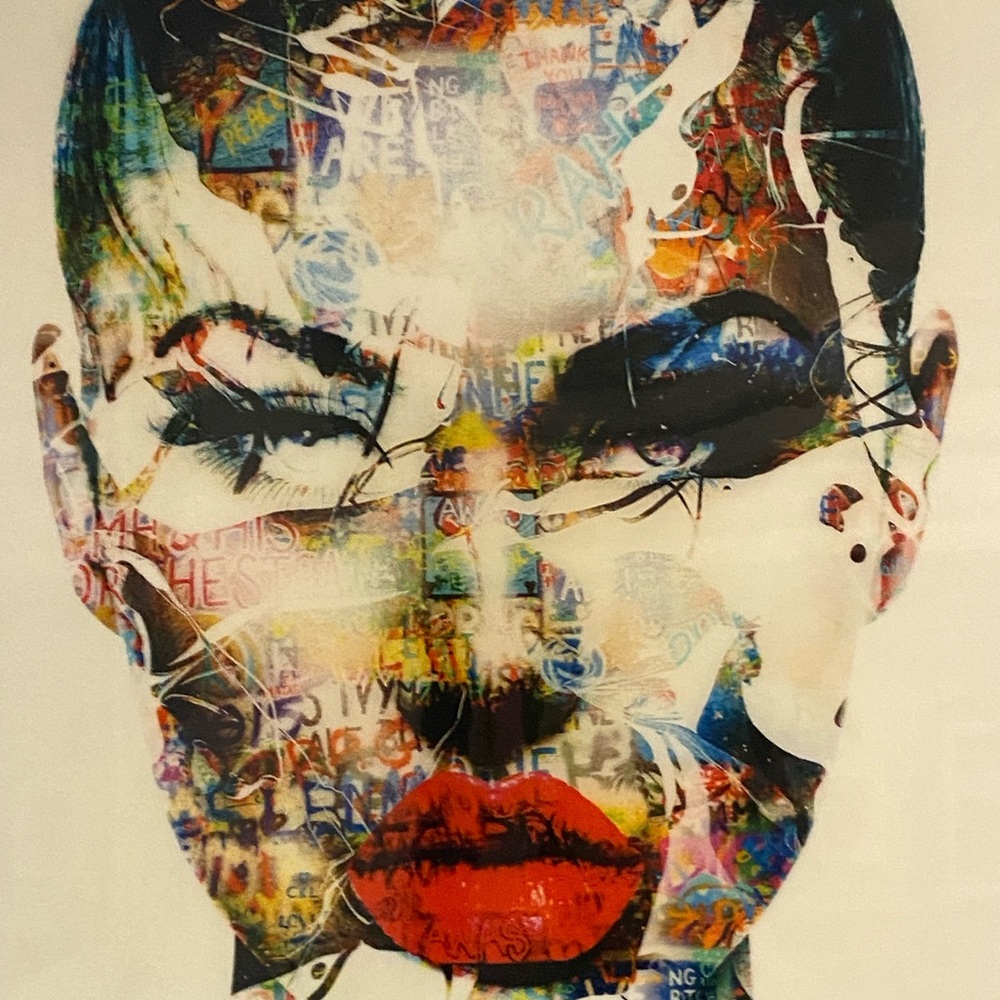 Vibrant Abstract Face Art Print